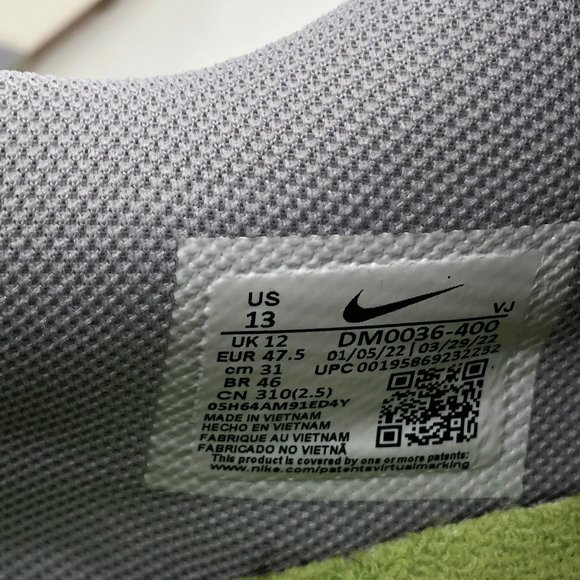 Nike Blue & Green Synthetic Athletic Sneakers | Impeccable Style main image 8